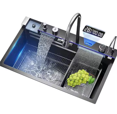 Lavabo ya cuisine ya cascade multifonctionnel
