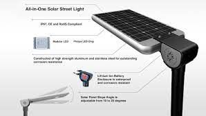 Btree LED Solar Street Lumière-12 W na pile Li-ion mpe 20W Panneau solaire-州纵...